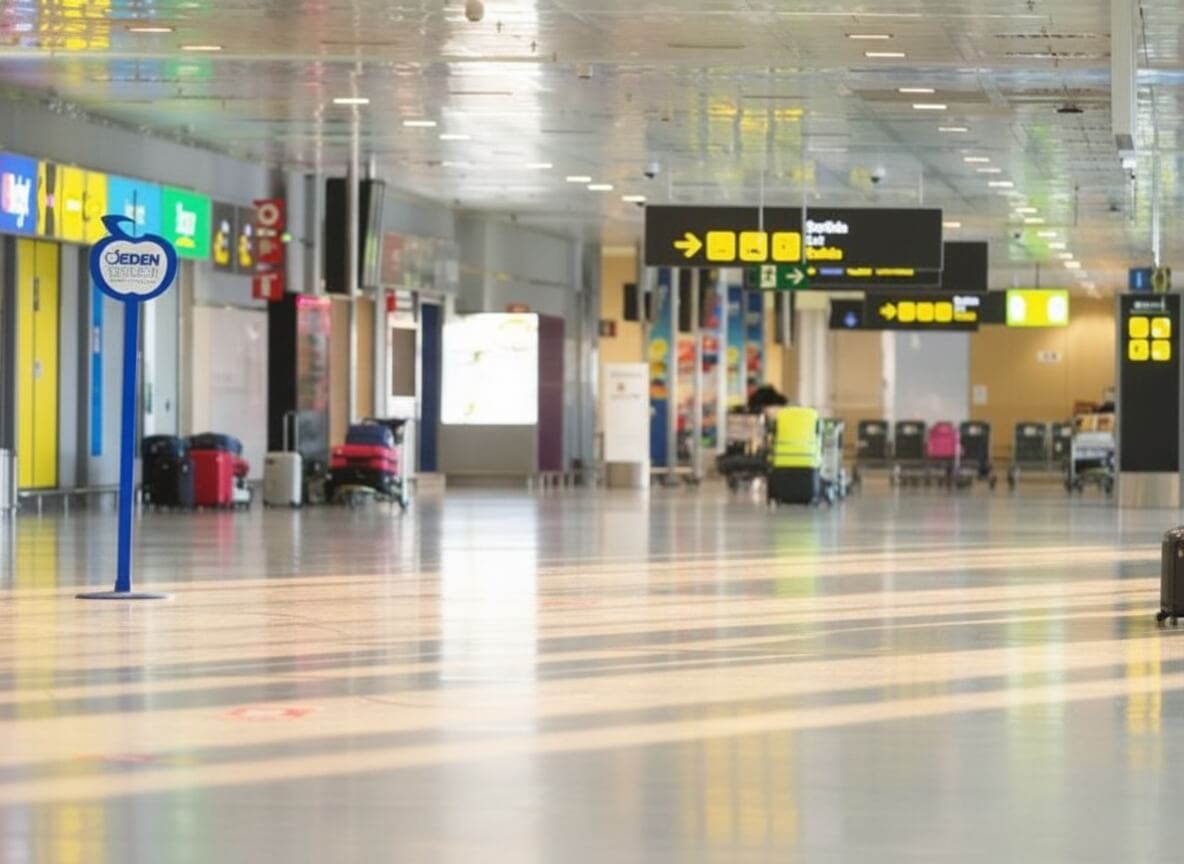 Facciata principale dell'Aeroporto di Ibiza